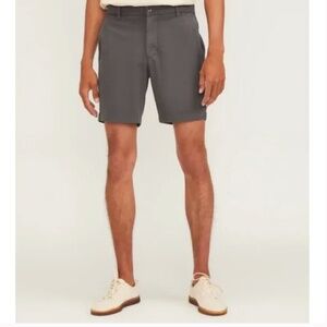 Everlane The 7" Chino Shorts Mens Size 31 Slate Grey Slim Performance Casual